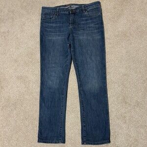 KUT from the Kloth Womens SZ 12 Straight Slim Leg Jeans Stretch Medium Wash Blue